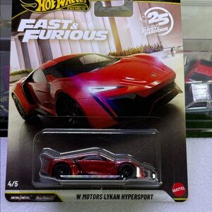 Hot Wheels Fast & Furious W Motors Lykan Hypersport - Red